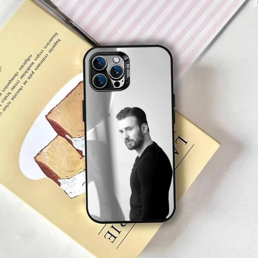 Chris Evans (1) Phone Case For iPhone 17,16,15,14,13,12,11 Plus,Pro Max,XS,Colorful Silver Phone case Funda Cover
