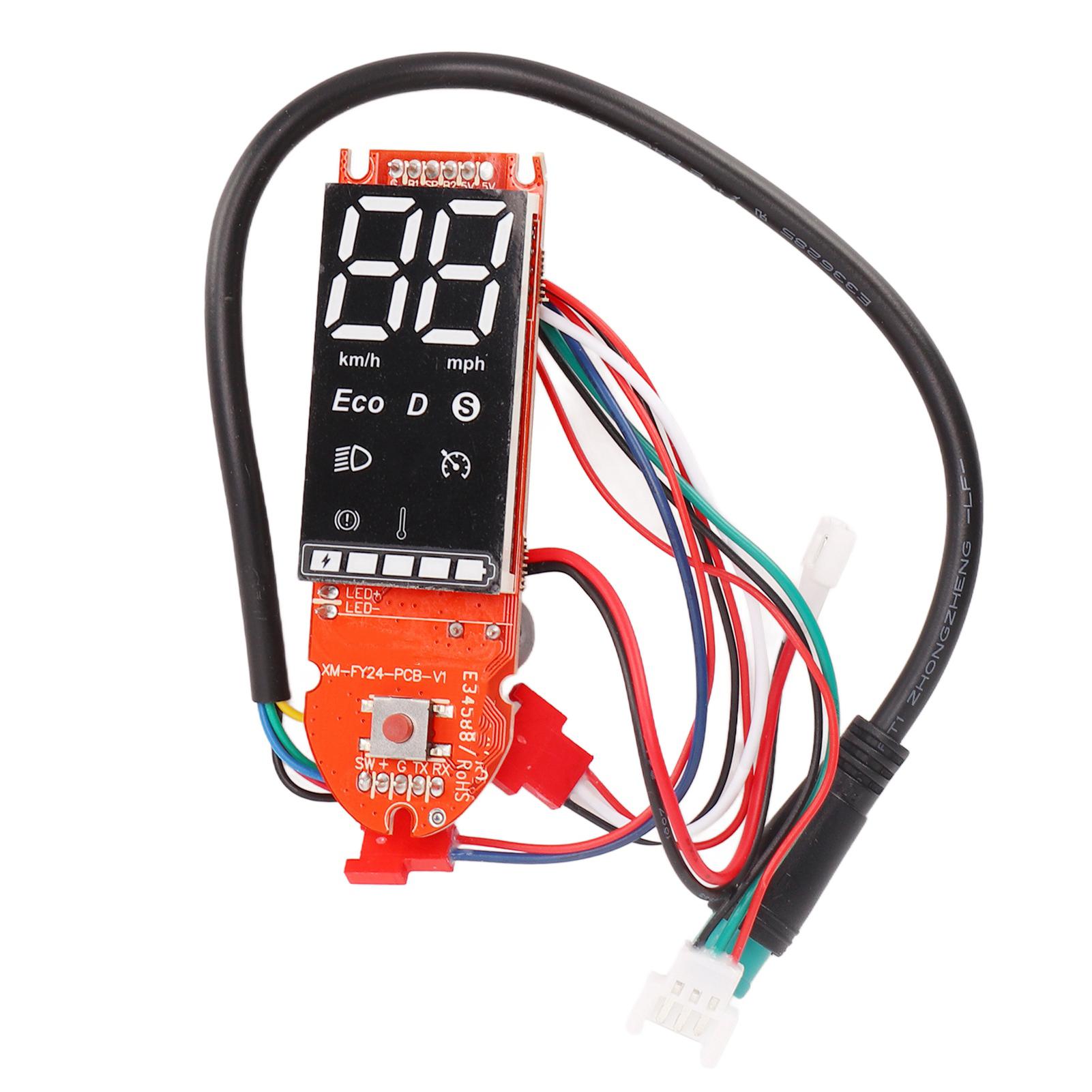 

Electric Scooter Dashboard PCB Scooter Replacement Bluetooth Circuit Board with Clear Data Display