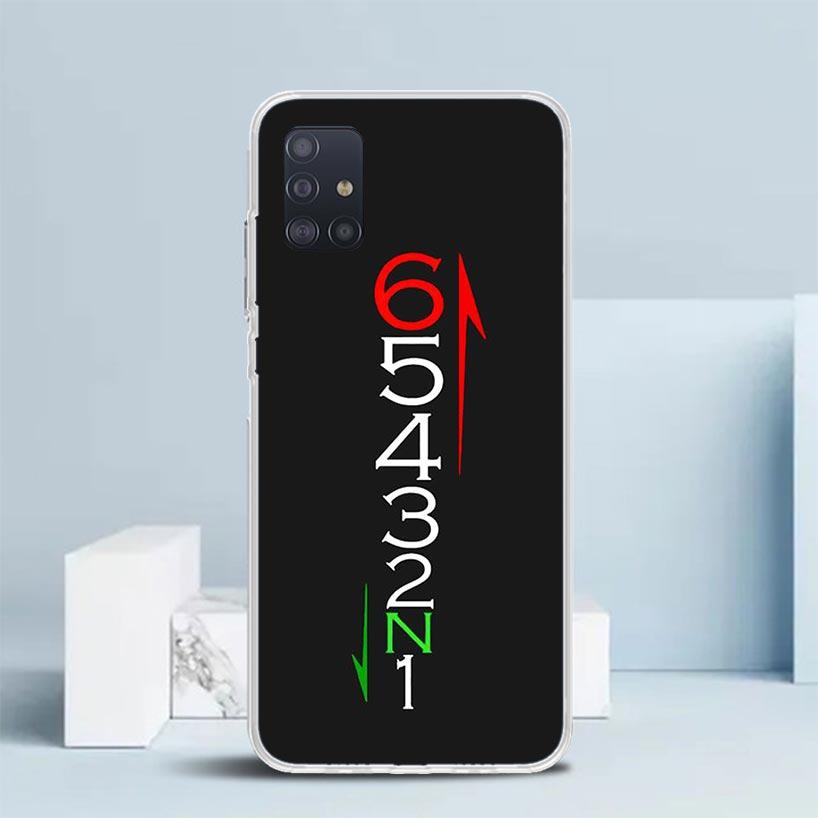 1N23456 Cool Motorcycle Soft Cover for Samsung Galaxy A12 A22 A32 A52 A72 A02S Phone Case Note 20 Ultra 10 S10 Plus A51 A71 A50S