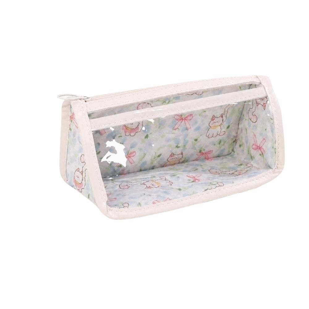 Multifunctional Transparent Pencil Case Large Capacity Cosmetic Bag New Stationery Pouch