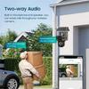 Solar-Powered Outdoor Three-Screen HD Night Vision Camera for Remote Orchard Monitoring