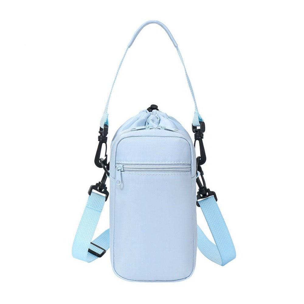 Adjustable Shoulder Strap Crossbody Water Bottle Bag Insulation Water Bottle Carrier Bag  Walking