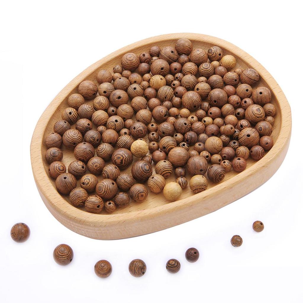 20-100Pcs Stripe Round Loose Beads For DIY Accessories Bracelet Necklace Jewelry Making