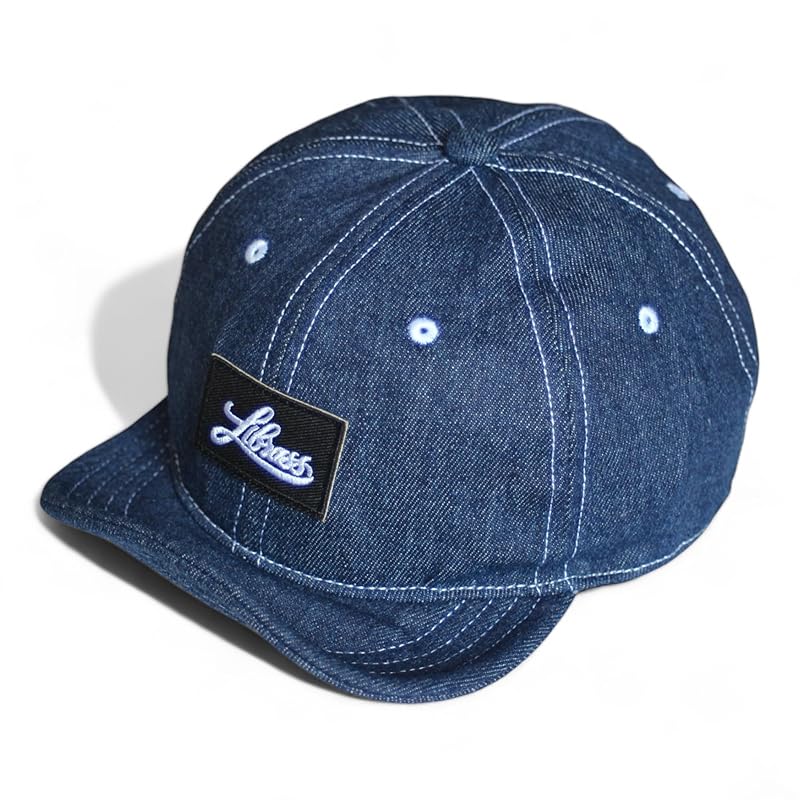 

[Librass] denim umpire cap Short brim short brim Deeper baseball cap baseball cap outdoor men s ladies