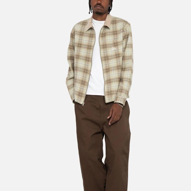 Stussy Frank Plaid Zip Shirt 1110300