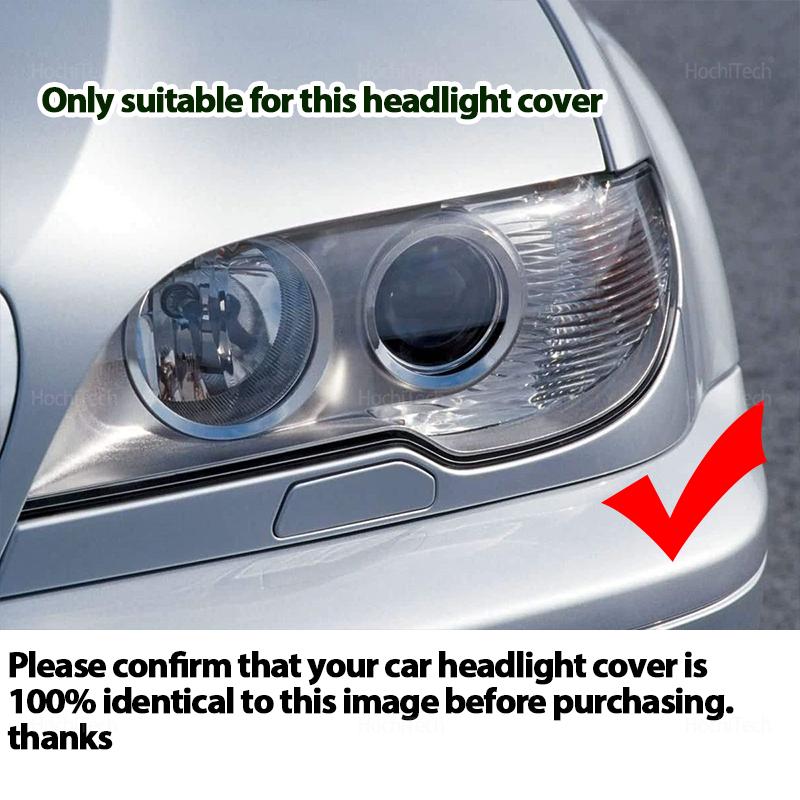 For BMW E46 2 Door Coupe LCI 2004 2005 2006 2007 Headlight Cover Car Headlamp Lens Glass Replacement Front Lamp Shade Auto Shell