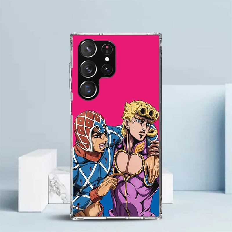 

Чехол для телефона JoJo s Bizarre Adventure Golden Wind Для Samsung Galaxy S24 S25 Edge S26 Ultra S22 S23 Plus S21 + S20 FE Мягкий ТПУ Задняя панель Samsung S23 FE