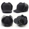Men Women Winter Ski Cotton Winter Hats Warm Snow Cap Thick Balaclava Earflap Mask