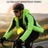 Wosawe Windproof Cycling Jackets Hooded Waterproof Long Sleeve Windbreaker Jerseys Reflective Bicycle Clothing Men's Jacket