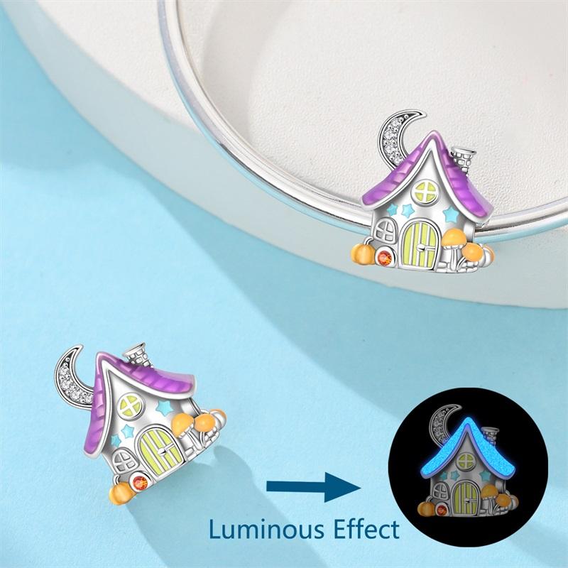 Kupferanhänger Bunte Fantasy Magieakademie Hexenhut Perlen Anhänger Passend für Original Armband DIY Schmuck für Frauen
