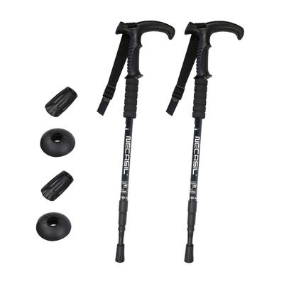 Telescopic Trekking Poles T-handle Ultralight Adjustable Walking Sticks Adult Hiking Canes Non-slip Alpenstocks