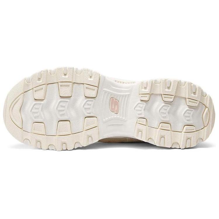Skechers D'Lites 1.0 Height Increasing Casual Shoes Women's Pink Beige 150234-OFPK