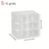 1pc drawer style multifunctional 6/9/12 grid stackable bead storage box transparent acrylic desktop jewelry display box