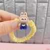 1Pcs Cartoon Labubu Hair Ropes Cute Anime Labubu Women Elastic Hair Circle Hair Accessories Ponytail Kawaii Girls Holiday Gifts