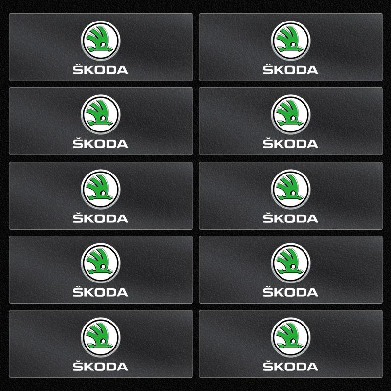 Samolepka na auto 2025 Nové Samolepky na kliky dveří auta Dekorace stěračů okna auta Znak Pro Skoda Rapid Octavia A2 A4 A5 A7 Karoq Fabia Kodi