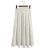 Shop   Women BAck Ribbon BAnding FlAre A Line pleAted Long Skirt chArcoAl Stj Ws