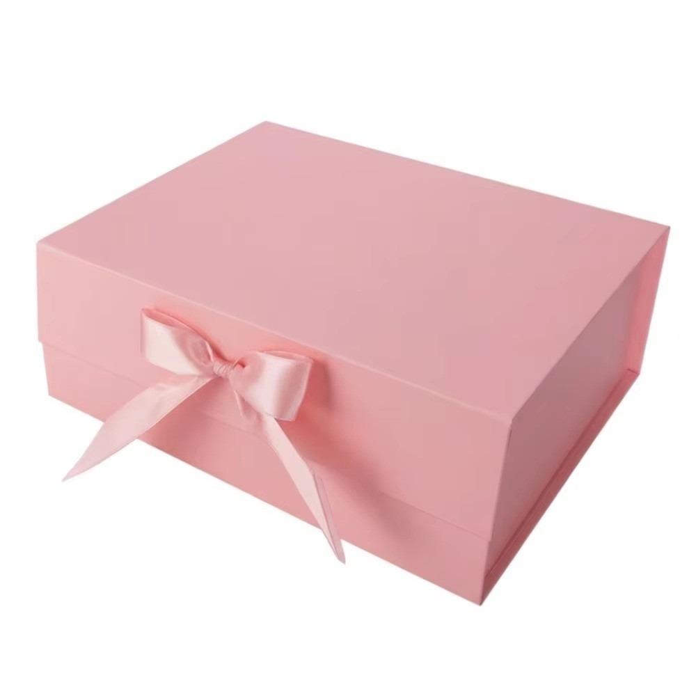 Velká Prázdná Krabice Jednodílná S Sklopným Víkem Balicí Krabice Luxusní Stuha Dárková Krabice Párty Valentýn