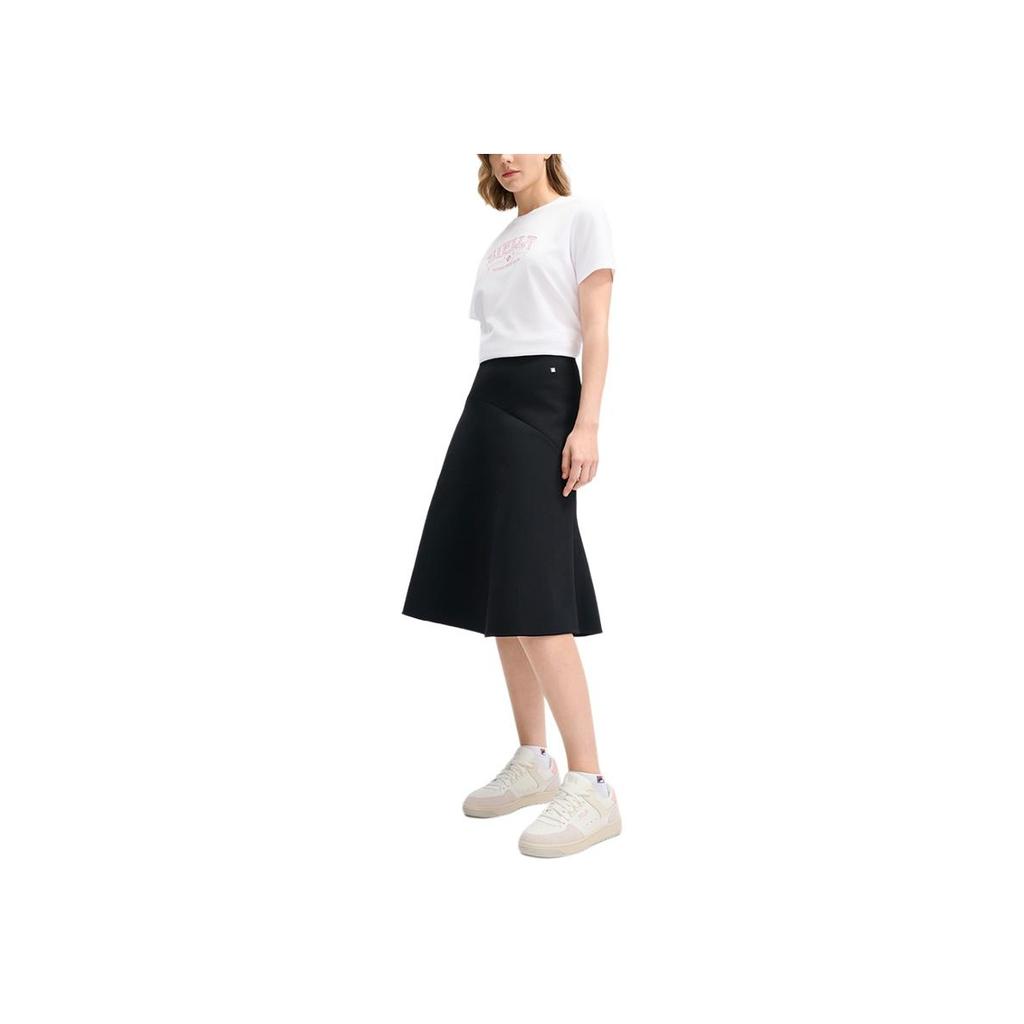 New FILA Casual Long Skirts Women's Jet Black F11W513303F-BK