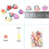 50pcs Fruit Soft Polymer Clay Beads Pottery Loose Spacer Beads For Jewelry Making DIY Bracelets Necklace Earrings Accessories