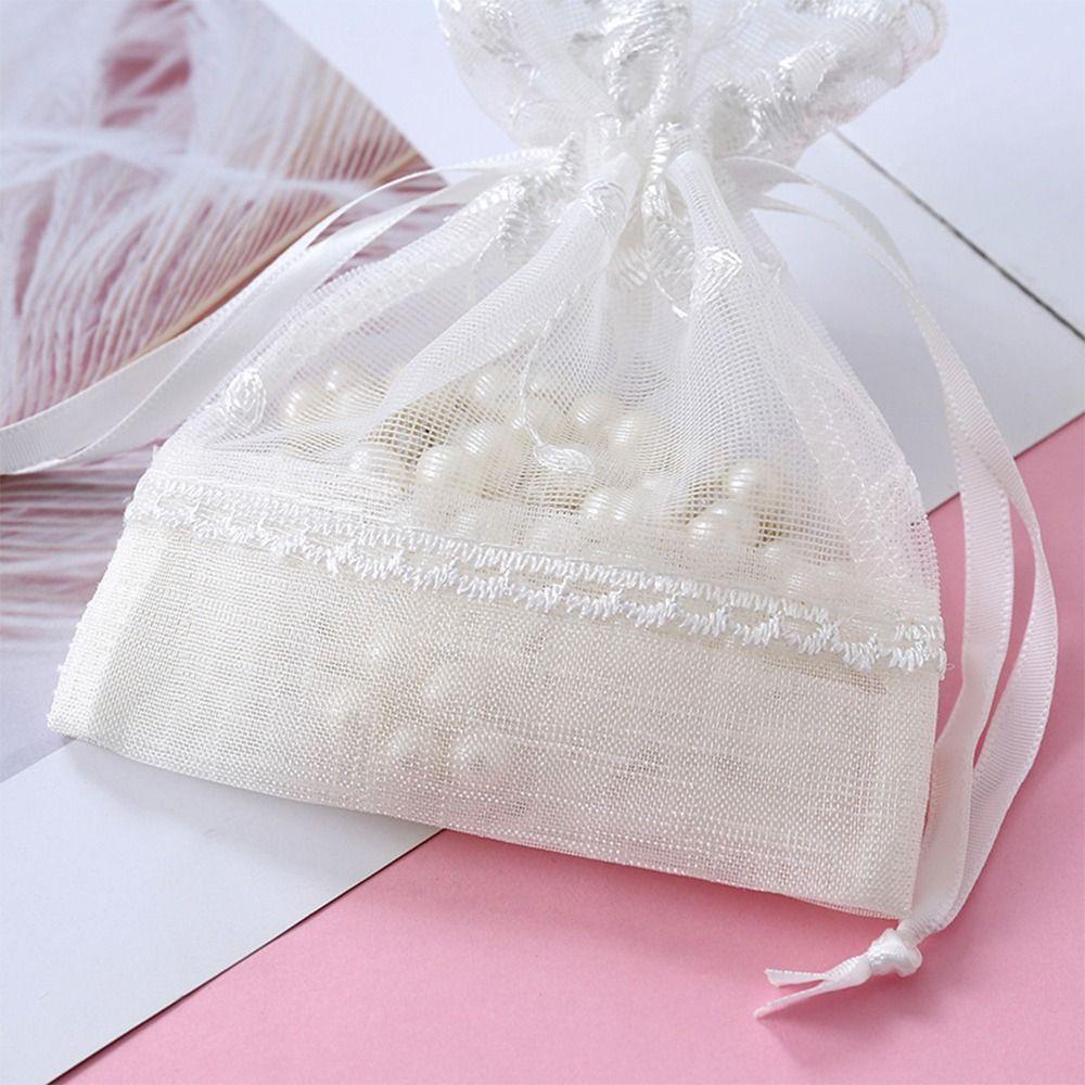 Gauze Gift Bag Festival Favor Storage Bag Reusable Lace Sachet  Party Supply