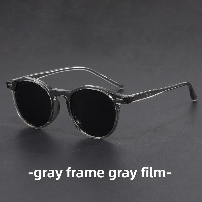 Retro TR90 Fashion Glasses Frame Men Fashion Shades Polygon Women Oval High Quality Travel Eyewear TR90 Lentes De Sol Hombre серый