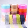 50yards/roll 12/15/20/25/40mm Organza Ribbon Wholesale Gift Wrapping Decoration Christmas Silk Ribbons Lace Fabric DIY Crafts