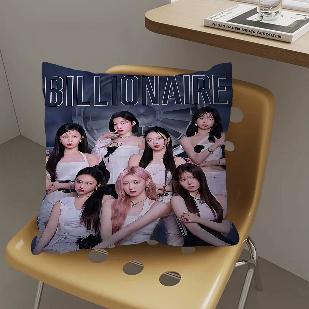 Kpop Style B-Babymonster Personalized Picture Text Home Decorative Pillows Household Gifts 45X45Cm