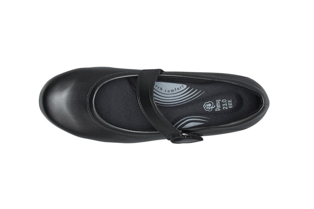 4067 Büro Bequeme Stretch Schwarze [Pansy] Schuhe, Leichtgewicht, Design, Riemen, 24.0cm,