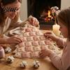 Šicí sada s kapesním látkovým kalendářem DIY stromek Adventní návody Prošívaná sada 24 vánočních projektů