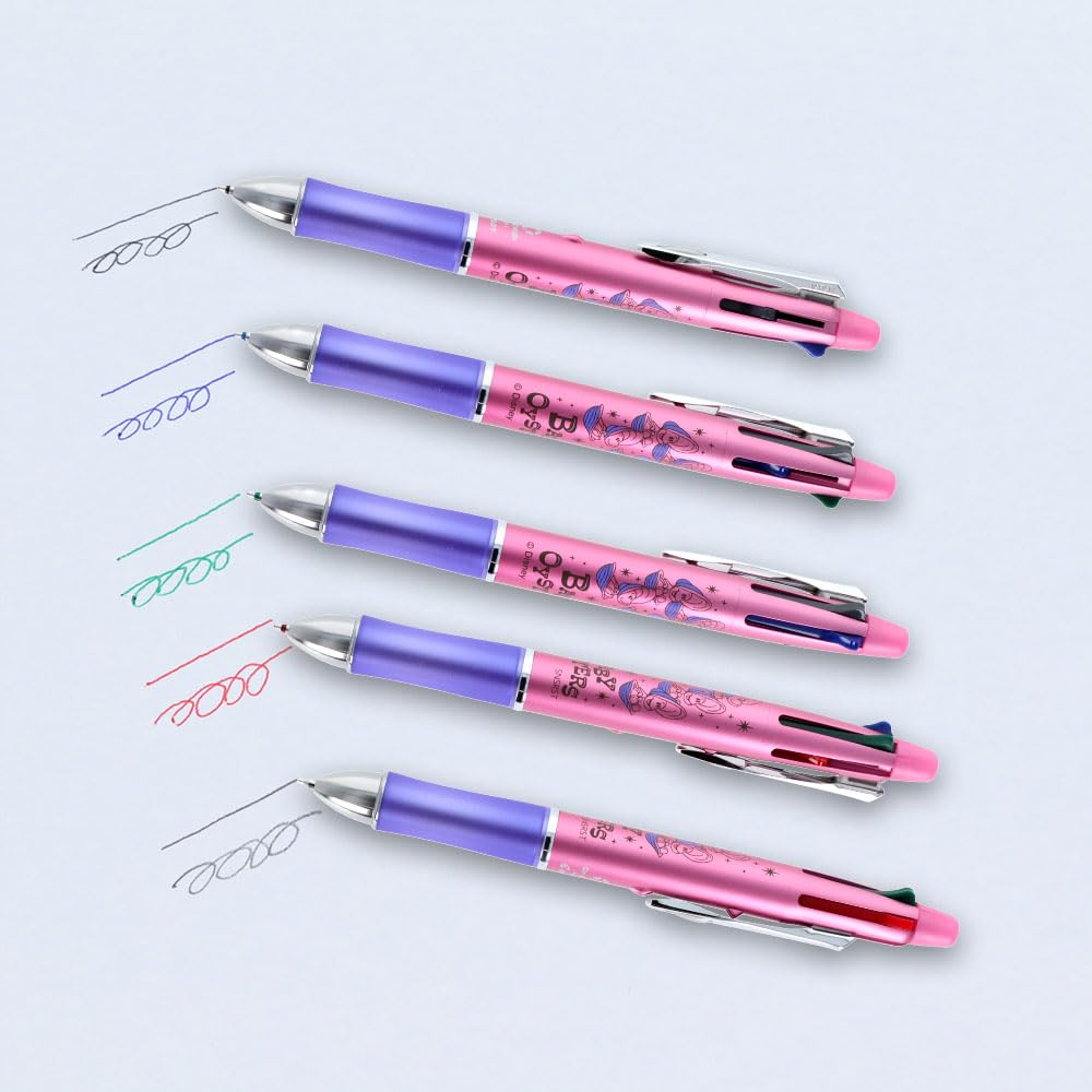 Stationery Alice in Wonderland Disney Merchandise Multicolor Ballpoint Pen and Mechanical Grip Young S4658035 Sun-Star Pencil, Dr. 4+1, Oyster,