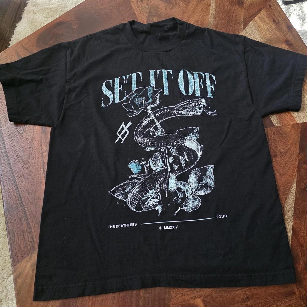 Set It Off Band Deathless Tour Band T-shirt Serpente Rosa S-5XL 2F1360