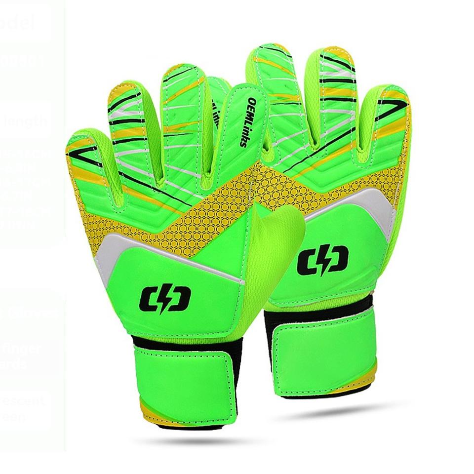 Loogdeel Football Goalkeeper Gloves Finger Protect Thickened Anti-slip Wear-resistant Adult Child Soccer Training Sports Gloves