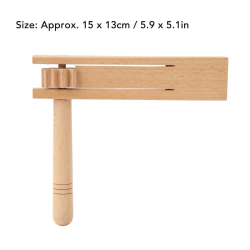 Wooden Ratchet Noise Maker, Orff Hand Noisemaker Rattle Musical Instrument Toy for Sports Events, Games, and Festivals