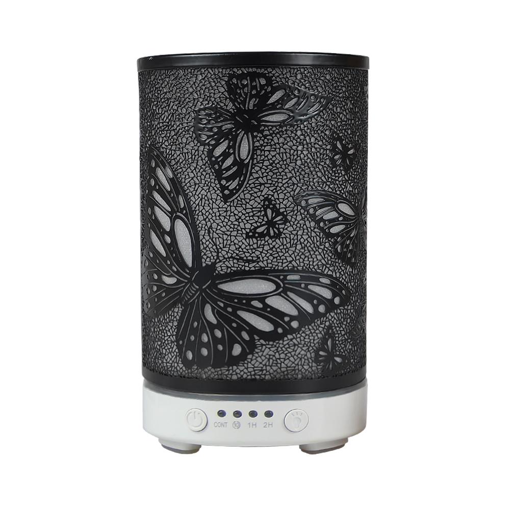100ml Scent Diffuser Timing Function Colorful Butterfly Electronic Ultrasonic Air Humidifier Mist Maker with LED Night Lights