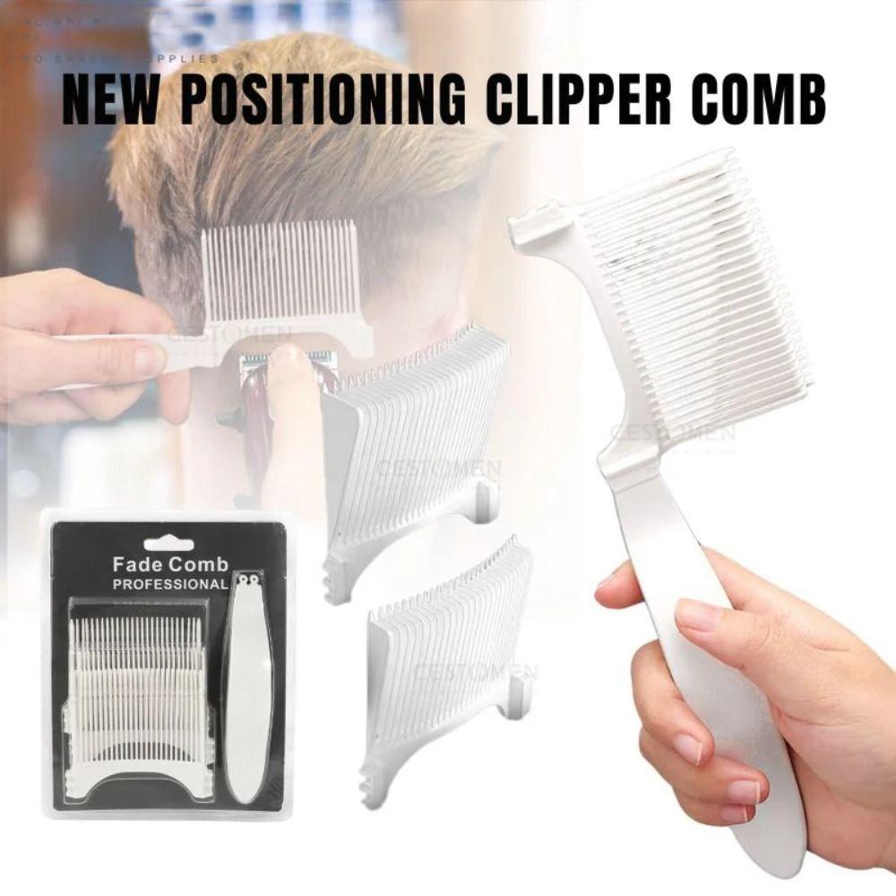 Men Styling Tool Barber Fade Combs Clipper Gradienter Design Hair Cutting Fade Comb Ergonomic Flat Top Hair Combs