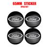 4pcs Car Auto Wheel Center Cover Badge Stickers Hub Cap Replacement For Ford Kuga Mustang S-MAX Transit Ranger Focus