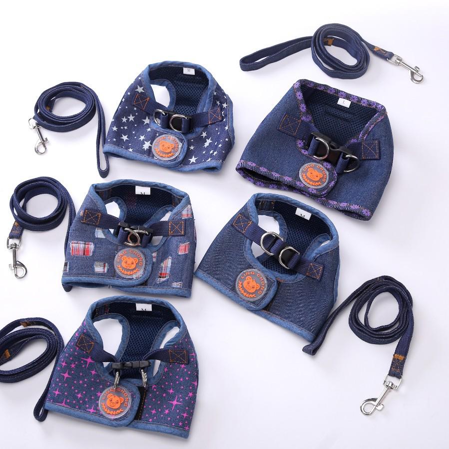 Dog Print Protective Harness Vest