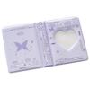 3Inch Mini Photo Card Album Heart Hollowed Styles Cover with 40 Pocket Card Binder Book for Capturing Daily Moment