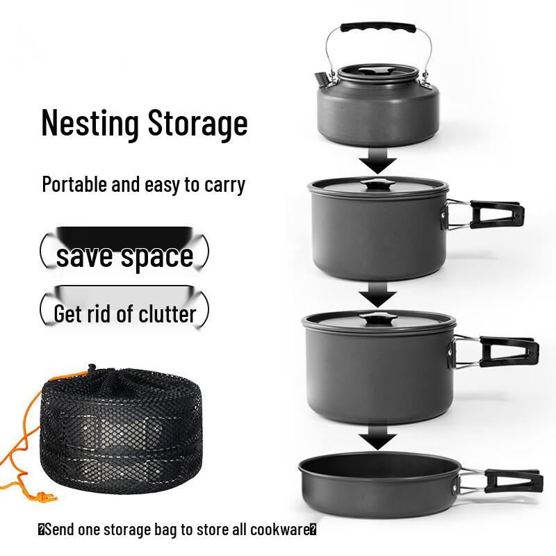 XunJing Outdoor Camping Cookware Set