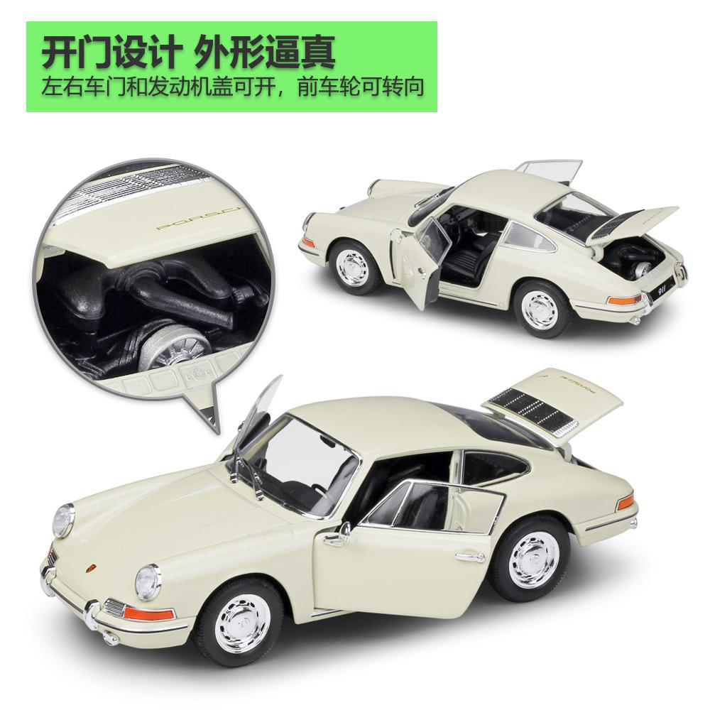 AABKN1 Welly 1:24 Porsche 1964 Porsche 911 Imitation  Alloy Car Model Collection Of Spare Parts