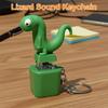 Lizards Adults Keyboard Clicker with LED Lights Cute Lizards Keychain Portable Anxiety Relief Toy for Adults Kids