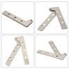 1pc Stainless Steel Rotating Invisible Door Pivot Hinge Doors Catches Latch Adjustable Up Down Hinge Furniture Hardware Parts