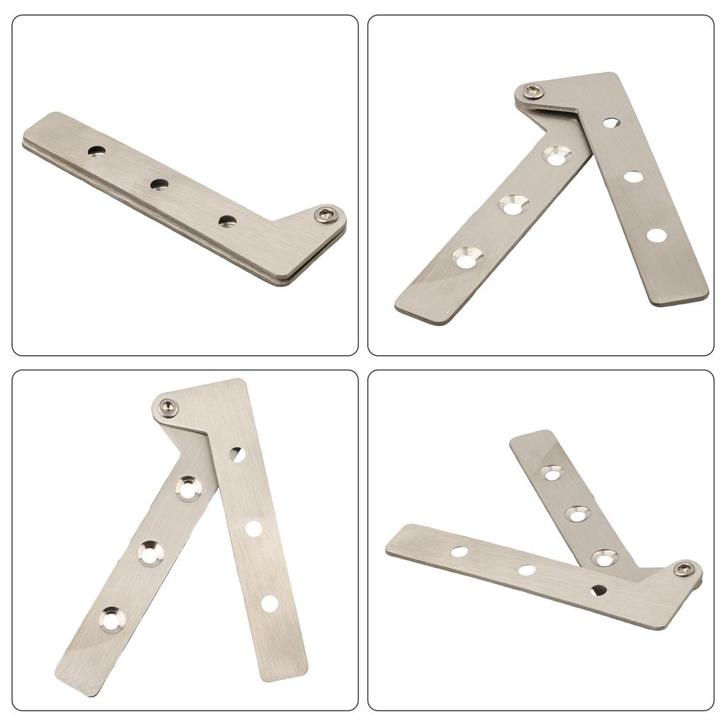 1pc Stainless Steel Rotating Invisible Door Pivot Hinge Doors Catches Latch Adjustable Up Down Hinge Furniture Hardware Parts