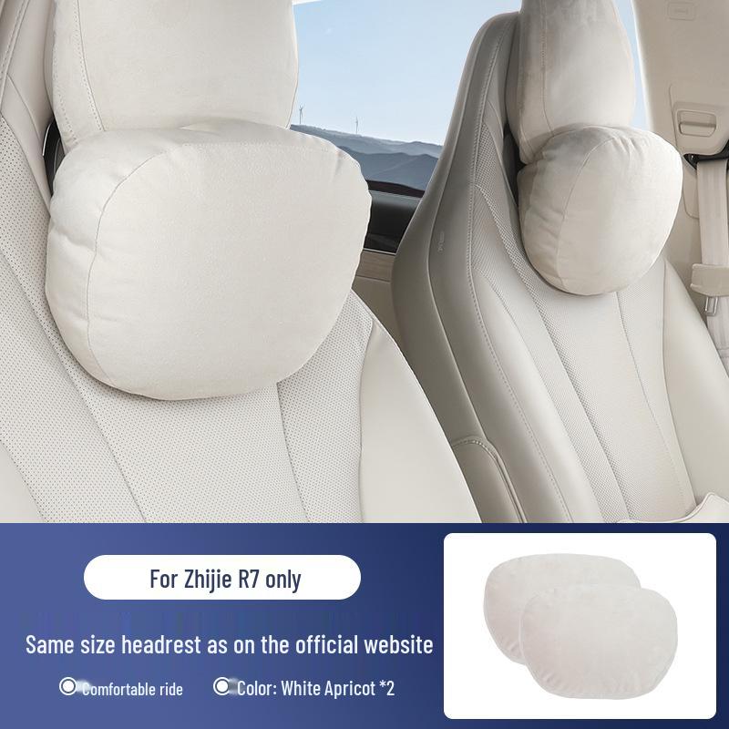 Zhijie R7/S7 Universal Aviation Headrest Neck Pillow with Lumbar Support and Fan.