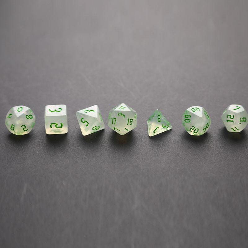 Iridescent Glitter Polyhedral Dice Set D4 D6 D8 D10 D% D12 D20 For Board Game