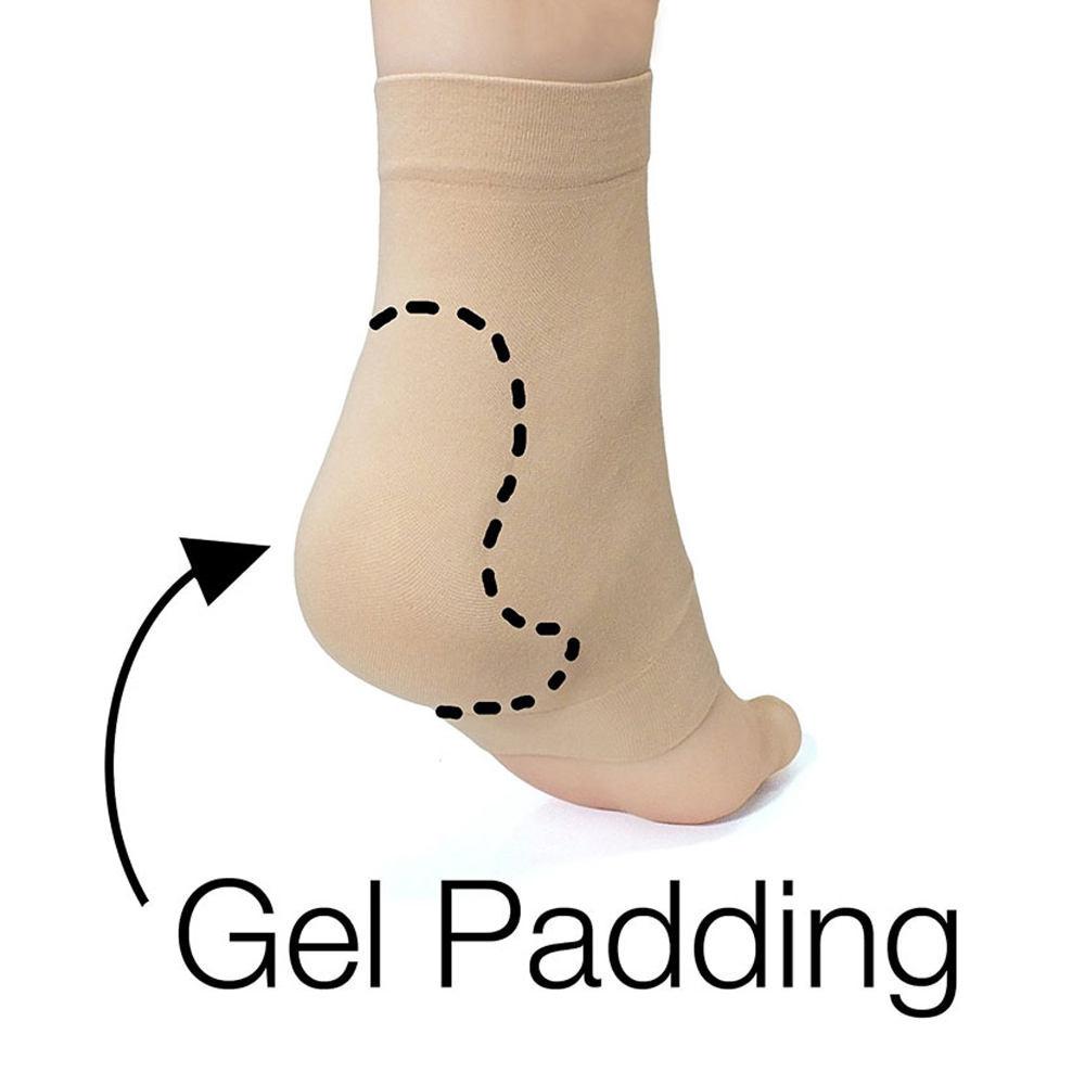 1 Pair Gel Pads Ice Skating Padded Protection Socks Malleolar Sleeves Protection of Front Foot Shin Achilles Tendon Heel  Socks