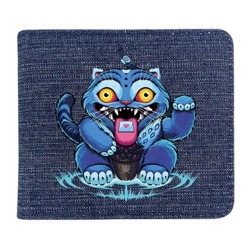 Fold Denim Kpop Hunters Rumi Zoey Mira Anime Wallet Short Purse