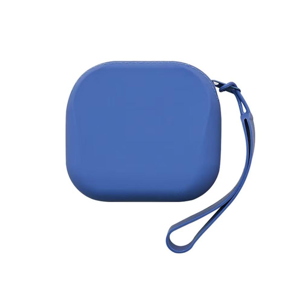 Simple Silicone Cosmetic Bag With Wrist Strap Waterproof Storage Bag Dustproof Zipper Toiletry Bag Outdoor