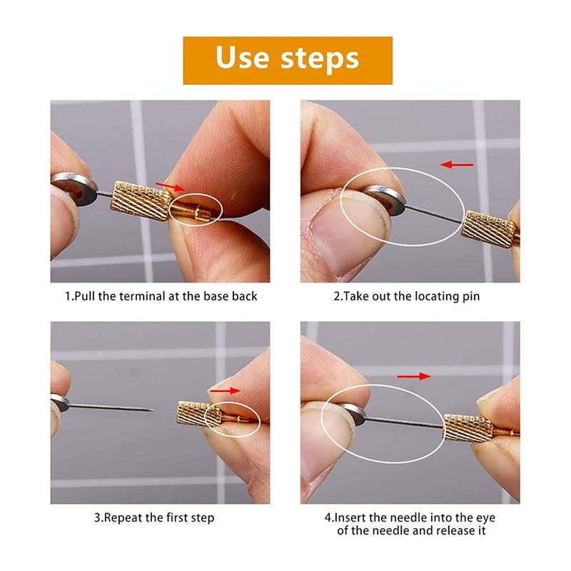 AEE2-24PCS Leather Suture Positioning Needle, Handmade DIY Leather Positioning Pins Leather Located Needles Tools