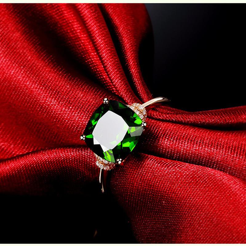 Sace Gems Klassischer Zirkonring aus Kupferlegierung, Damenschmuck, 18 Karat, Hochzeitsversprechen, Party, Geschenk, offen